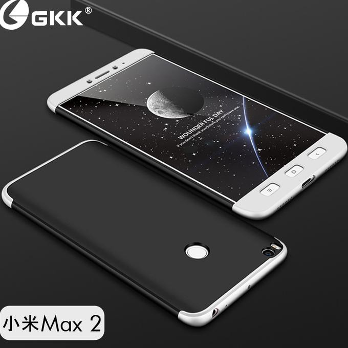 Paket Case 360 Gkk Original Xiaomi Mi Max 2 + Anti Crack Mi Max 2 - Hitam L Merah New Hokyti