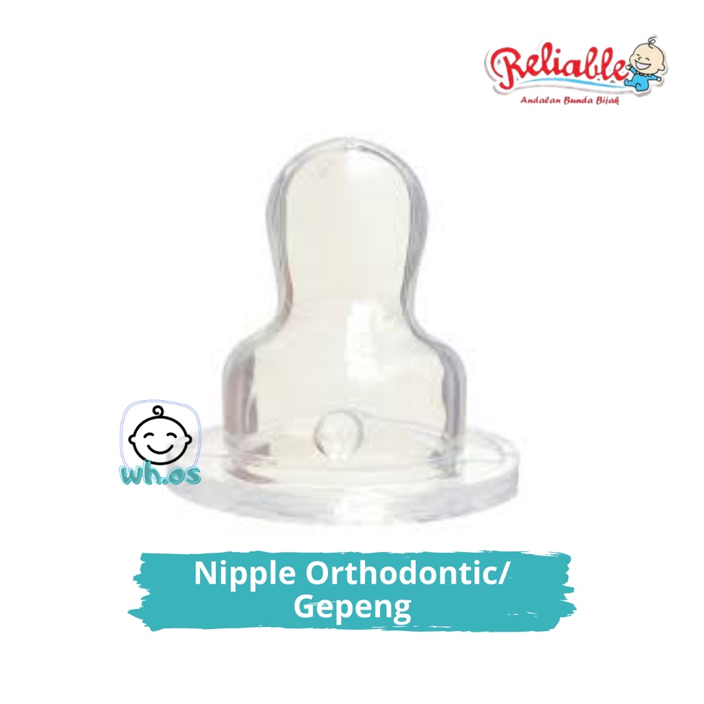 Karet Dot Nipple Silicon Botol Susu Bayi Reguler Dot Bulat Reliable