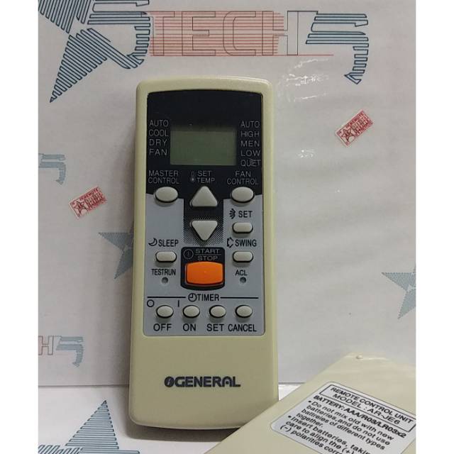 REMOTE AC GENERAL AR JE6 ORIGINAL ASLI KW