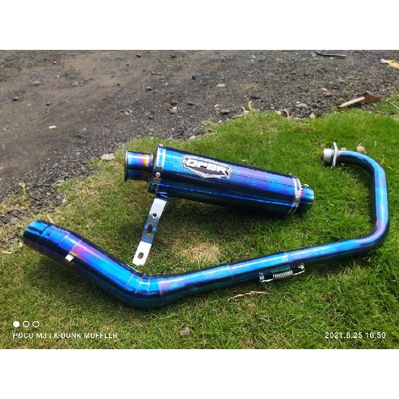 Knalpot OPBR Thailand bluemon satria fu