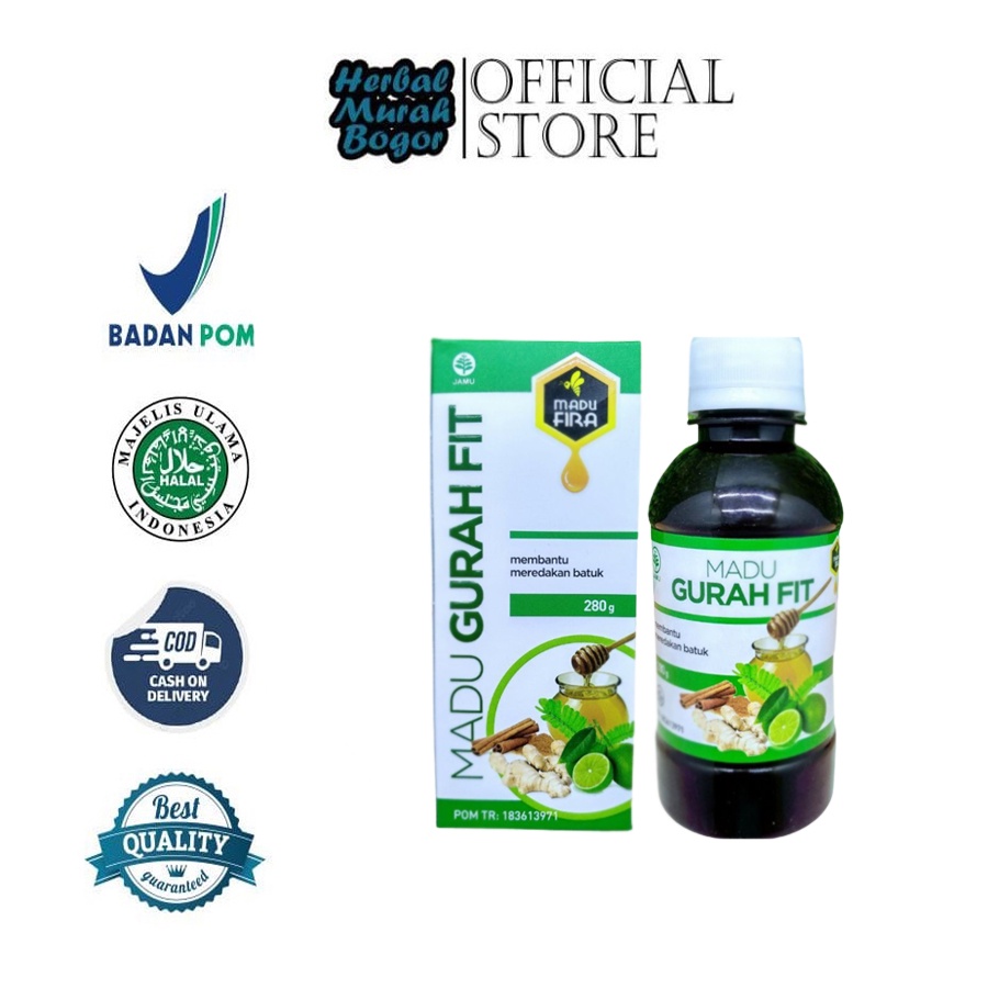 MADU GURAH FIT Original | Untuk Flu Batuk Sakit Tenggorokan | Obat Herbal Ori Gangguan Sinus Dan Per
