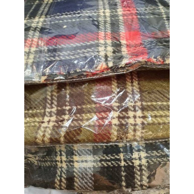 IMPORT PLAID CHECKED WINTER AUTUMN LONG SCARF SHAWL SYAL PANJANG MUSIM DINGIN WANITA PRIA-5