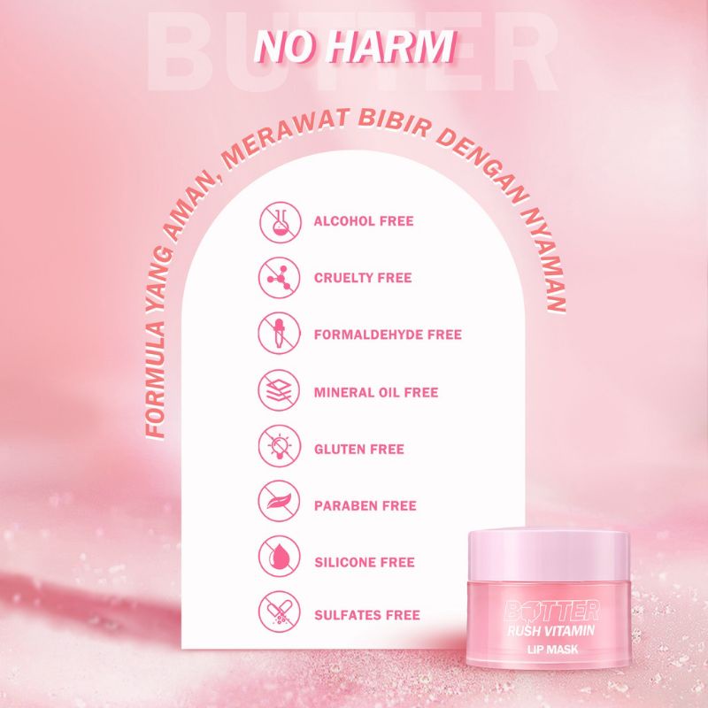 BARENBLISS Butter Rush Vitamin Lip Mask | melembabkan bibir