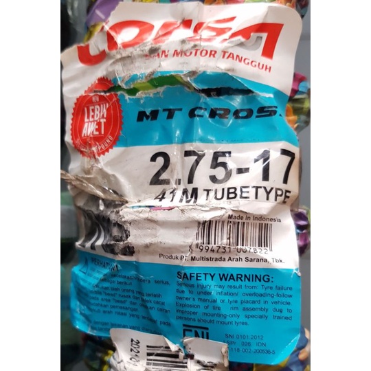 (CORSA) - BAN TRAIL 275-17 MT CROSS