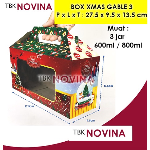 BOX KUE NATAL CHRISTMAS / KOTAK NATAL / BOX KUE KERING / BOX STOPLES / KOTAK KUE NATAL