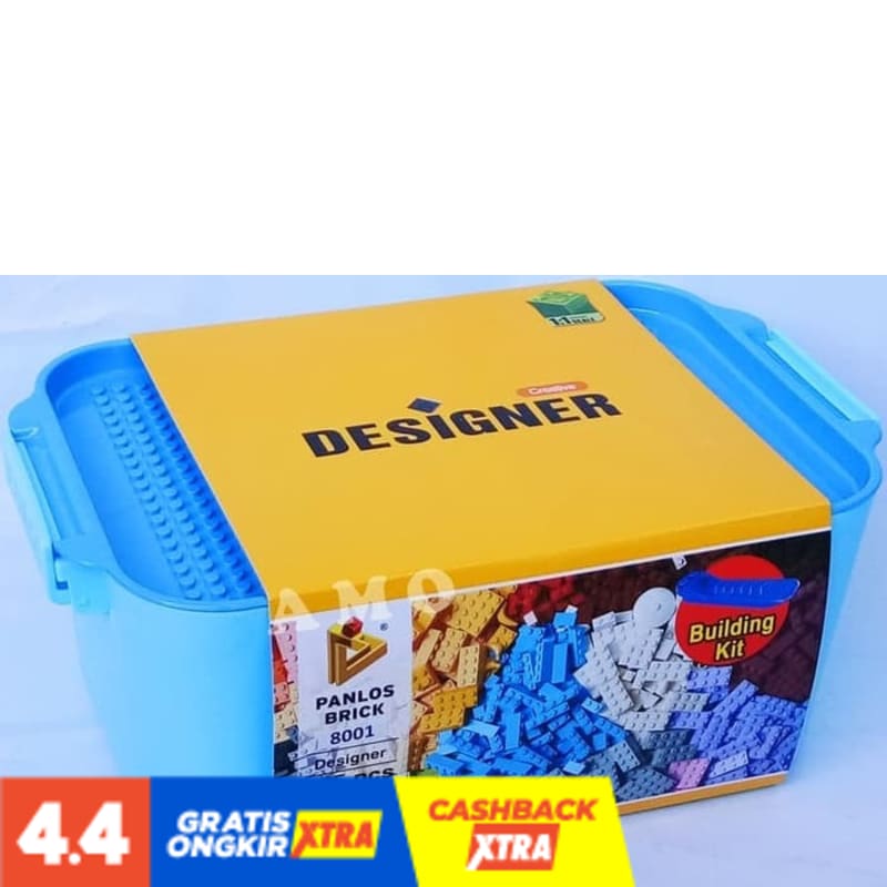 SUPER PROMO MAINAN EDUKASI BONGKAR PASANG BLOK DESIGNER WANGE BOX 8001 ISI 625 PCS TERMURAH