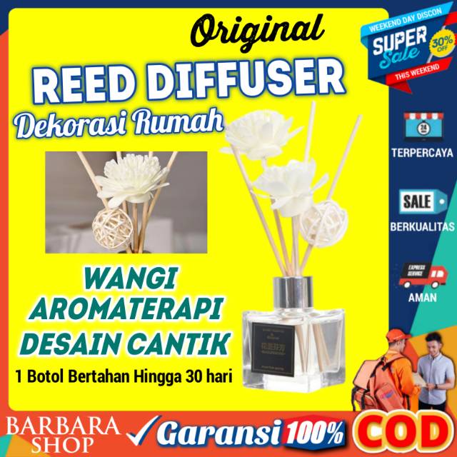 Reed Diffuser Stick Device Refil Pengharum Ruangan Parfum Essential Aromaterapi 50ml