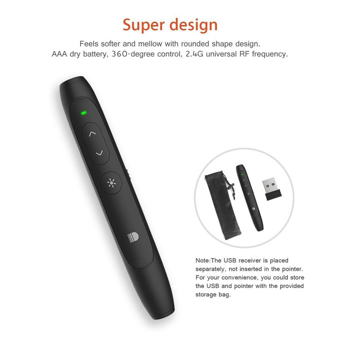 

q4AD5s Laser Pointer Wireless Presenter Doosl Dsit012 2.4Ghz For Presentation As71S0D