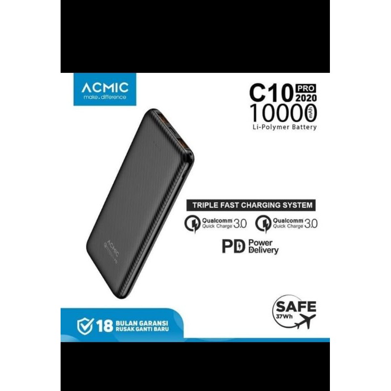 ACMIC C10PRO slim 10000mah aicharge