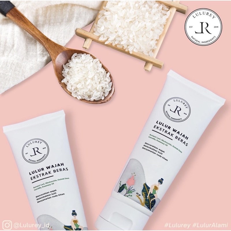 [PRELOVED] Lulurey Lulur Wajah Ekstrak Beras (60gr)