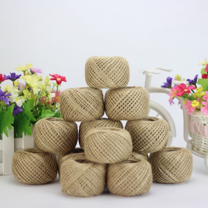 

Dijual DIY 30M Jute Cord Tali Rami Natural Twisted Burlap Rope Tali Goni Limited