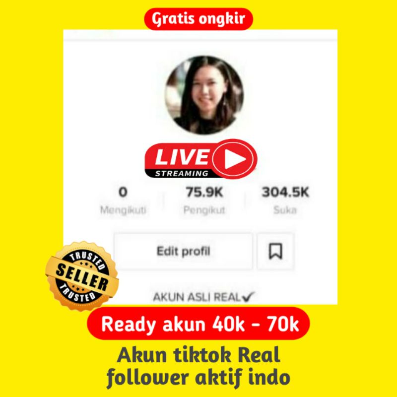Akun tiktok real follower akun tiktok indo akun tiktok murah akun tiktok fyp