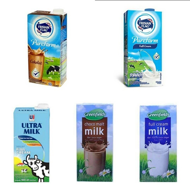 Susu Ultra Milk / greenfield 1Liter