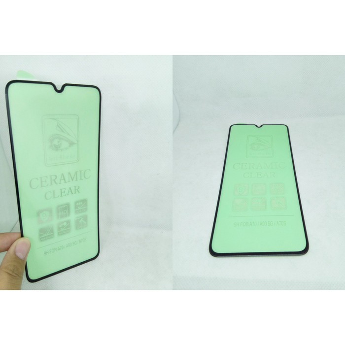 SAMSUNG A12 A10 A20 A30 A50 A70 A80 A10S A20S A30S A50S ANTI GORES LENTUR CERAMIC FULL LEM FULL COVER LIST FRAME PELINDUNG LAYAR SCREEN GUARD