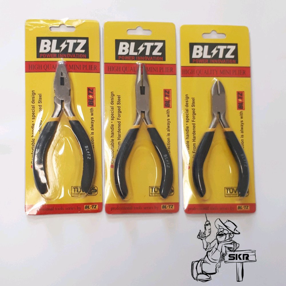 tang set 3pcs blitz 4.5inch ..kombinasi lancip potong