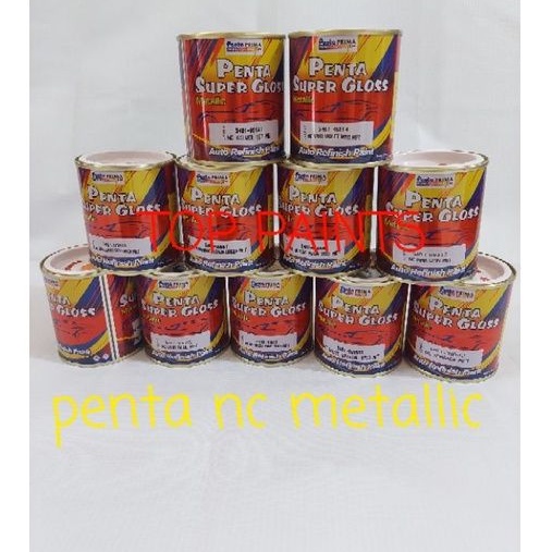 CAT PENTA SUPER GLOSS  METALLIC  METALIK  GOLD /TEMBAGA/HITAM/SILVER/HIJAU/BIRU//MERAH/ORANGE/PINK/ ABU GELAP -  200 GRAM - CAT DUCO OTOMOTIF.BANYAK.VARIAM WARNA