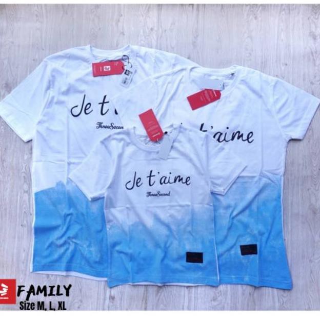 [KODE W071] KAOS 3SECOND COUPLE KAOS COUPLE FAMILY KAOS KELUARGA KAOS PASANGAN KAOS ANAK KAOS THREE