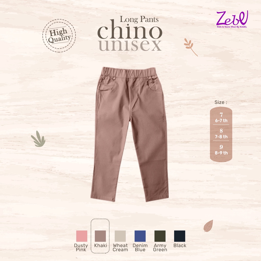 Zebe Long Pants Chino Unisex - New Colour - Celana Panjang