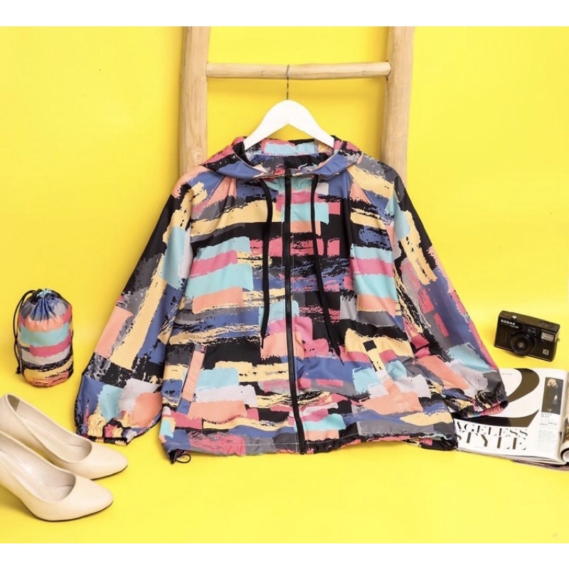 midi brisa multicolor jacket jaket Raia id NWT