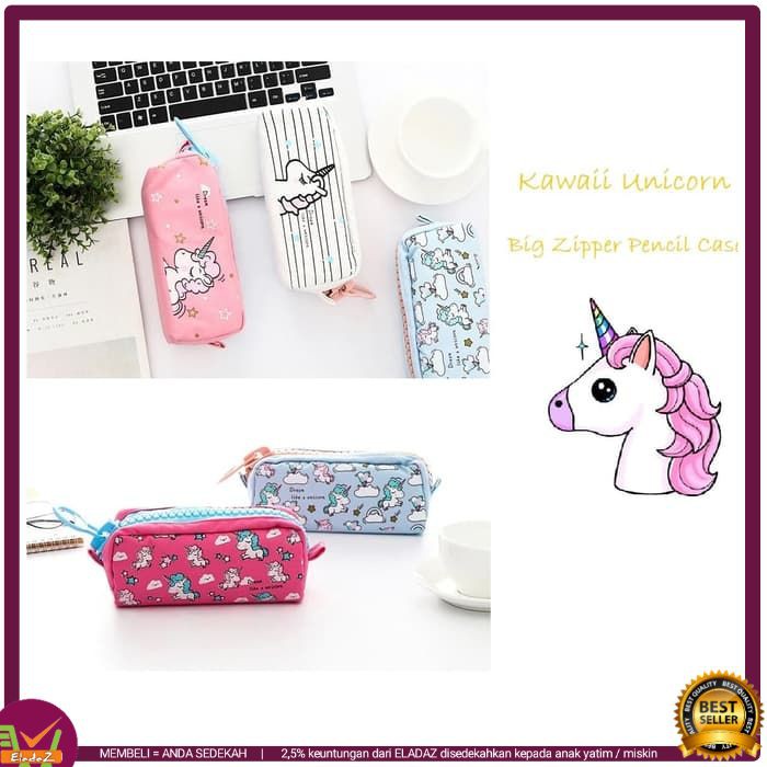 

EL04 PENCIL CASE Kawaii Unicorn ORIGINAL WADAH PENYIMPANAN PENSIL DAN TEMPAT ALAT TULIS KANTOR