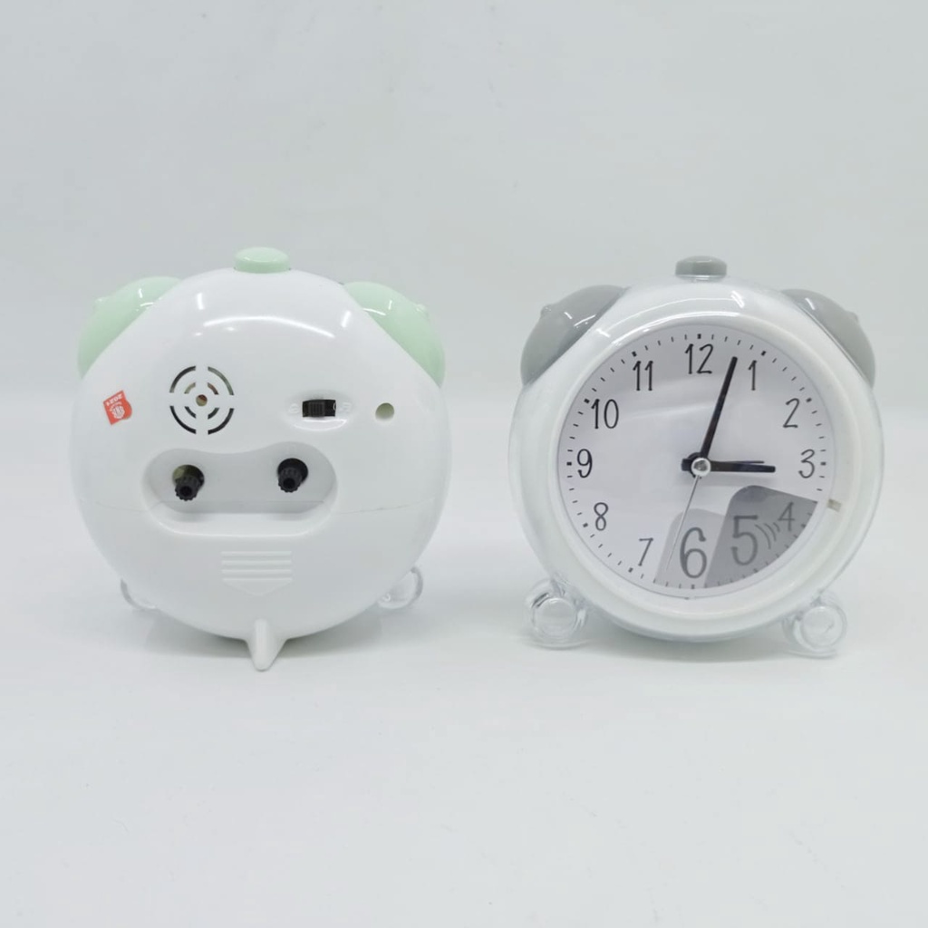 Jam Weker Beker / Jam Meja Alarm Mini Model Bulat Cute Bunyi Keras JH41