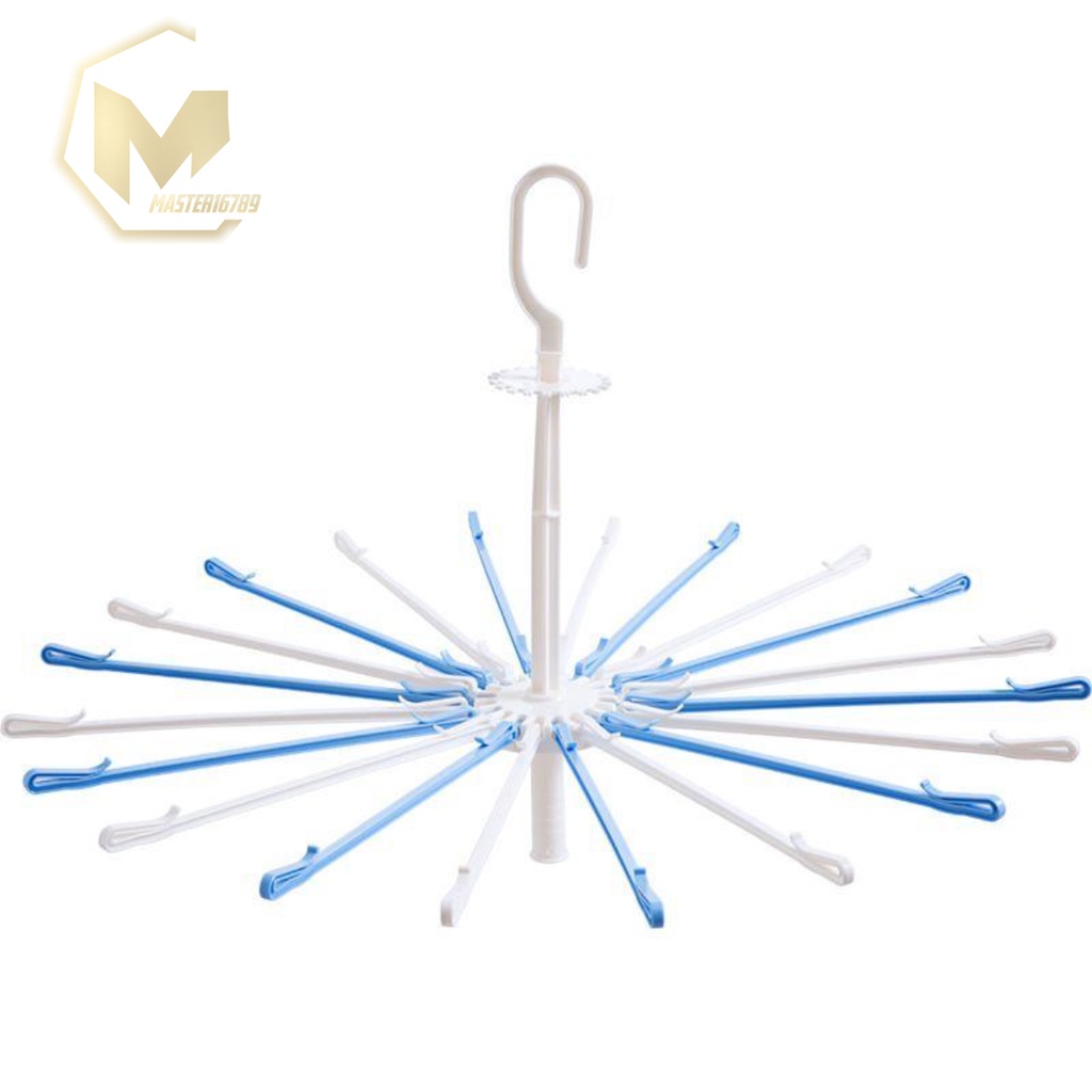 RT88 folding hanger gantungan jemuran baju bayi putar 360 derajat 20 stick pengait MA2769