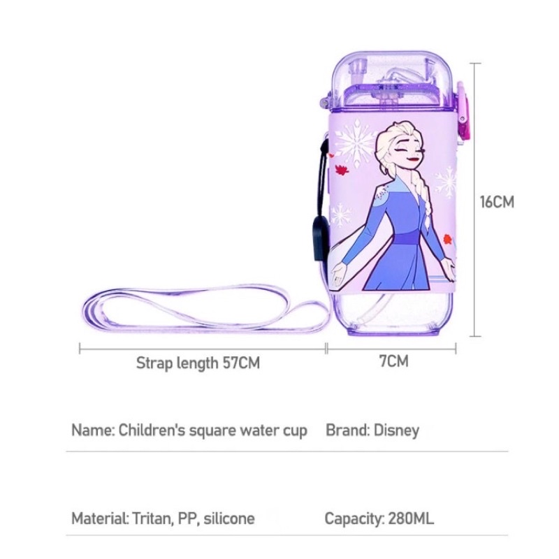 DISNEY Botol Minum Anak Unik /  ORIGINAL Disney water bottle Elsa Mickey donald Cars / Botol Minum Anak disney-1