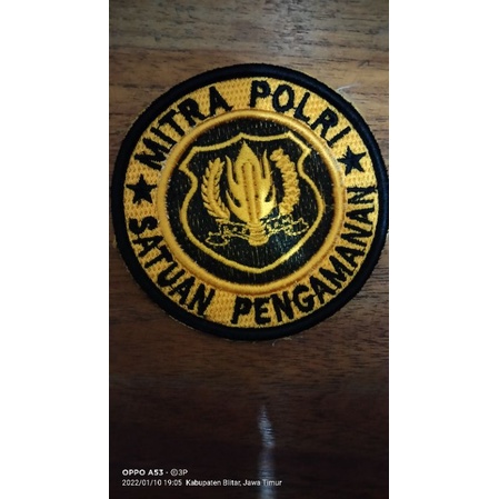 Bordir Mitra Polri Satpam Timbul