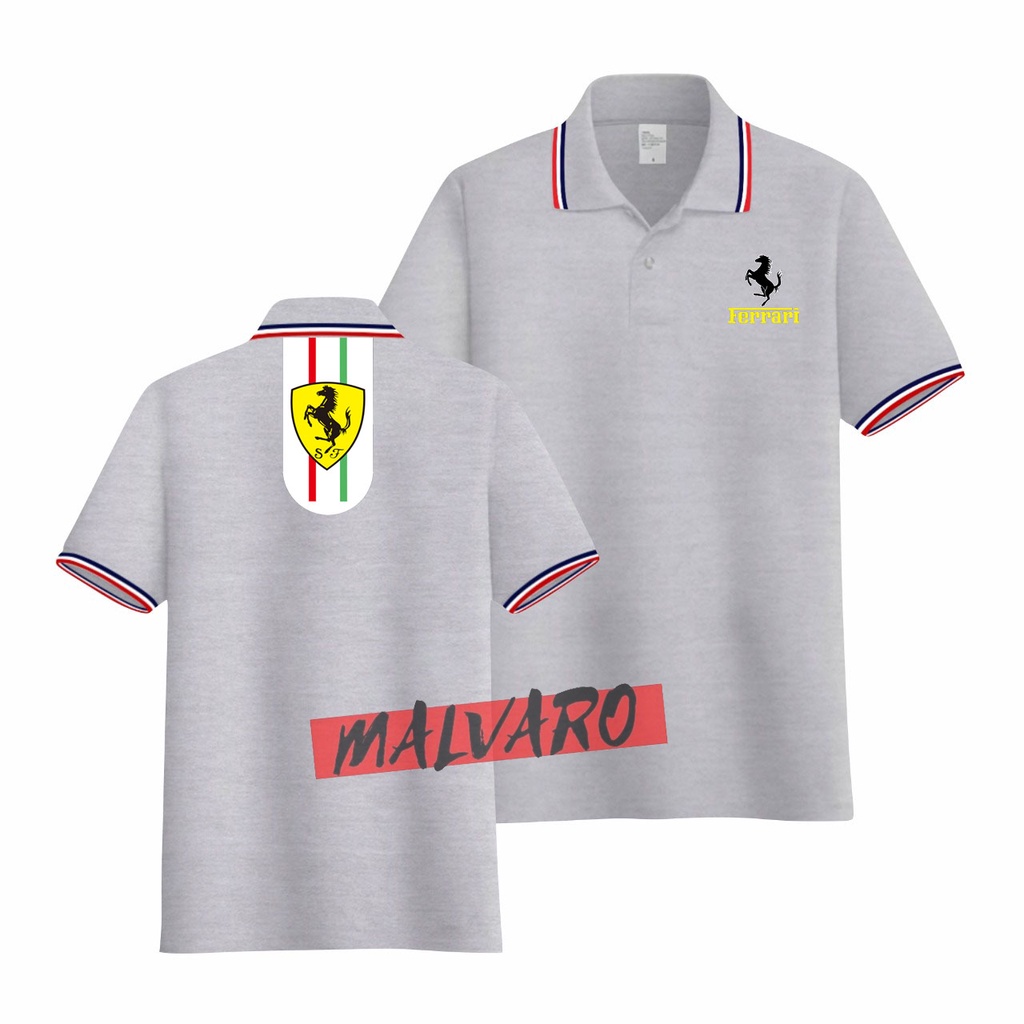 MALVARO Polo Shirt / Polo List / Kaos Kerah Pria / Kaos Polo / Tshirt Pria N-1 (CL-DB)