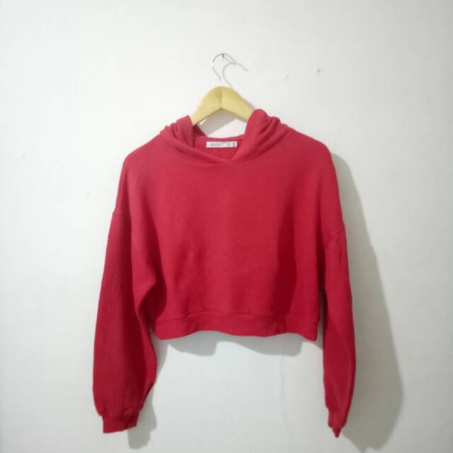 Hoodie crop bershka