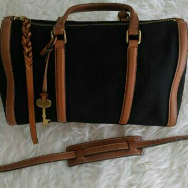 Fossil kendall satchel black
