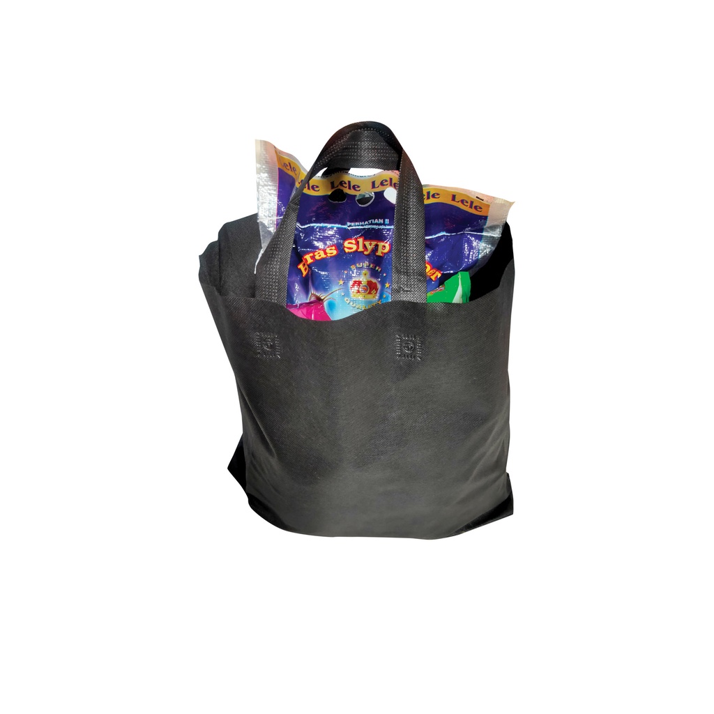 

Tas Spunbond buat paket sembako dan belanja ukuran 38x45+8 goodiebag sponbon besar
