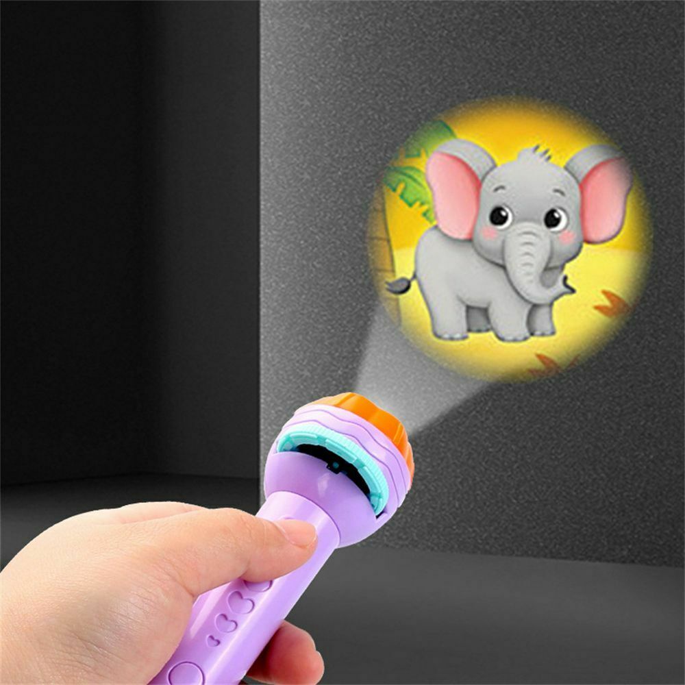 24 Images Paw Patrol Page Projector Flashlight Torch Educational Light-up Toys for Kids Children Gift