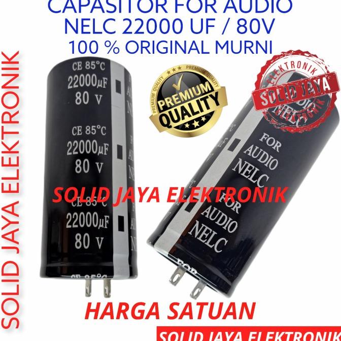 Elco Capasitor 15000Uf 80V 15000 Mikro Elko Micro 80 V Original Nelc