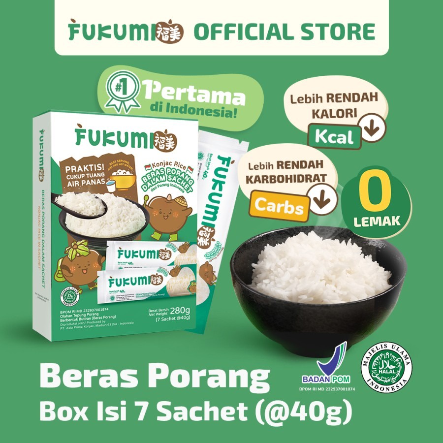 FUKUMI Beras Porang Box isi 7 Sachet