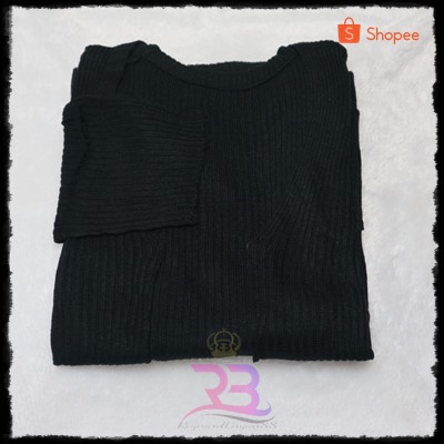 Cardigan Rajut || OVERSIZE CARDY || LOOCY BOXY-Hitam
