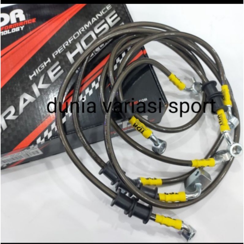 Selang Rem Racing TDR CBS Depan Belakang Honda ADV 150 PCX 150 Lokal