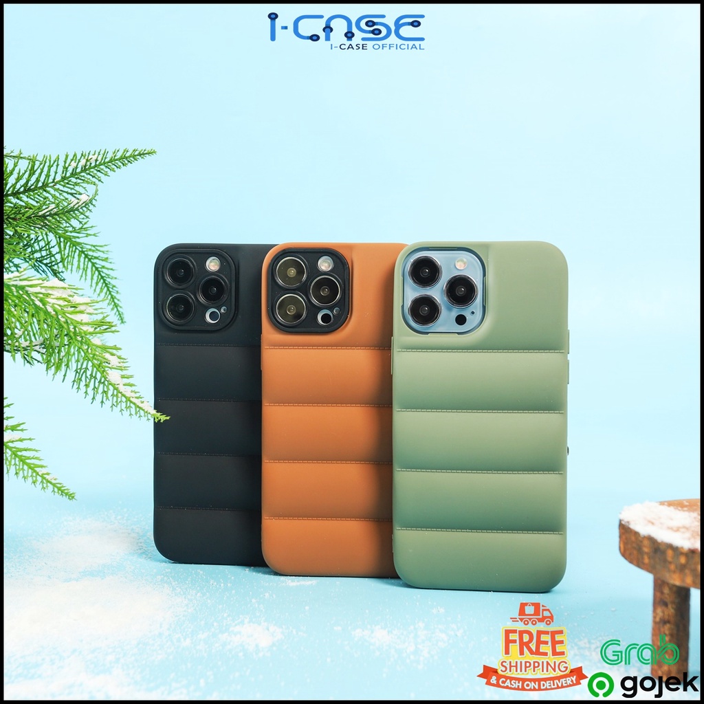 Winter Down Jacket Case For iPhone 7 8 XR XS MAX 11 12 13 MINI PRO MAX