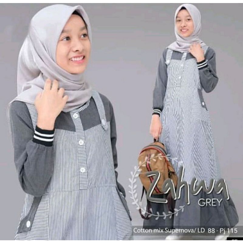 ~ Zahwa Baju Gamis Anak Remaja Usia 12 - 18 Tahun | Dress Anak Tanggung