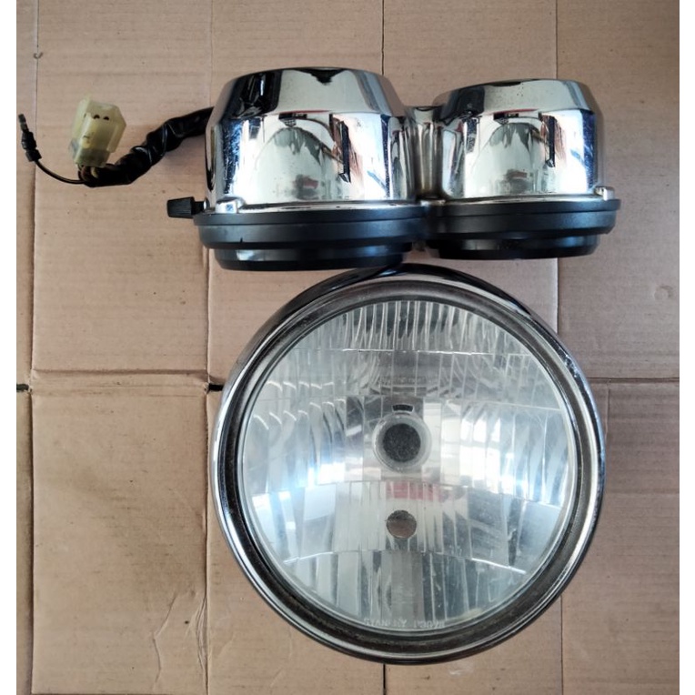 lampu depan set spidometer Tiger 2000 headlamp Tiger lama lampu depan set Tiger 2000