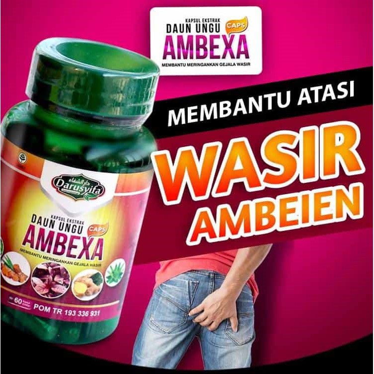 AMBEXA Obat Herbal Membantu Atasi Wasir Ambeien Ambeyen Luar &amp; Dalam Aman Ampuh Tanpa Operasi