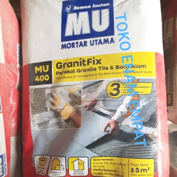 Semen Perekat Granite Tile Merk Mortar Utama Mu-400