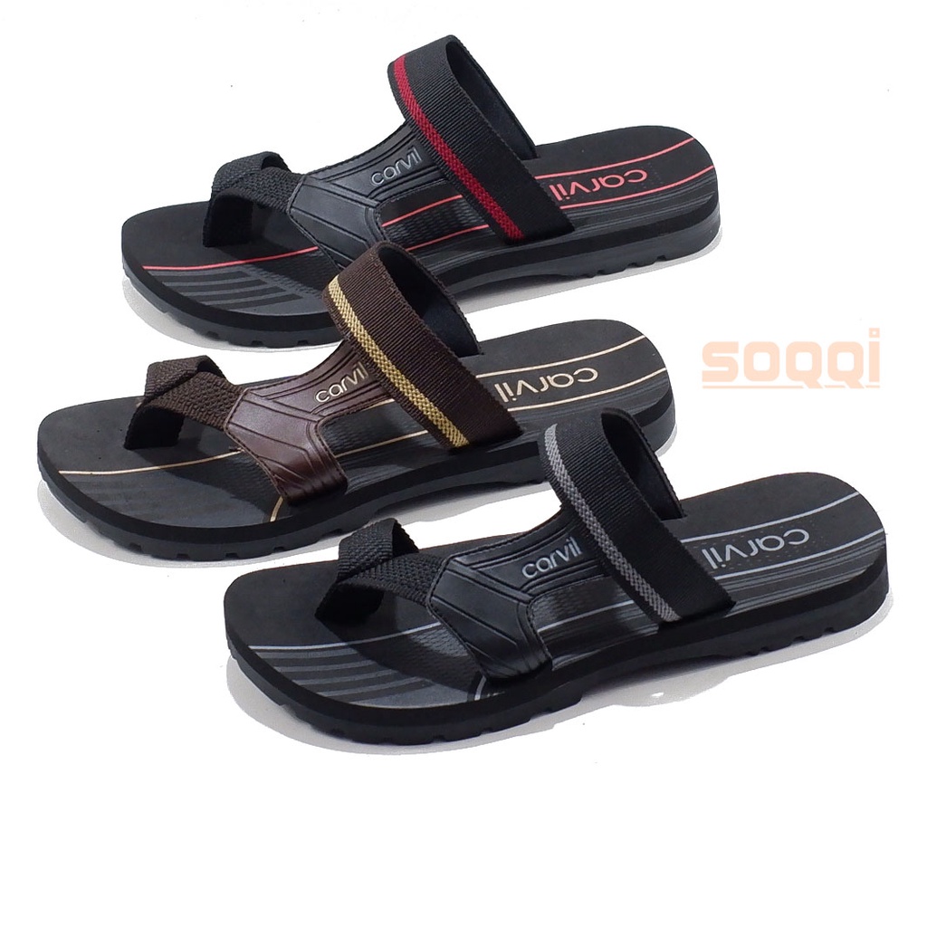 Sendal pria selop casual original sandal slop jempol cowok laki laki dewasa branded terbaru keren gunung Carvil Spextra 05 03 01 - spextras 06 sedang promo bisa cod 38-43