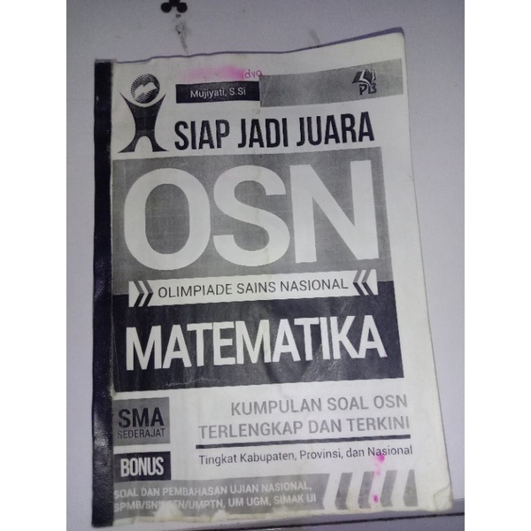 buku siap jadi juara osn olimpiade sains nasional matematika bekas preloved