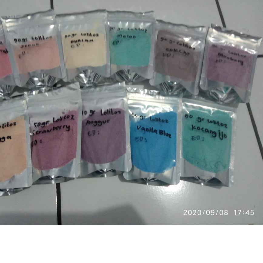 

F⚡ASH SALE 50 gr Repacking Bubuk Es Loli Lolitoz // bahan es loli // bahan es mambo // bahan es karakter Terbaik/(TERBARU)/[Terlaris Today]/STAR/「Stok terbaru」