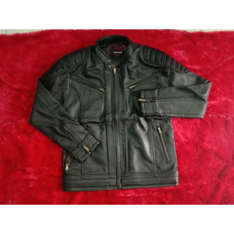 jaket kulit asli pria original leather
