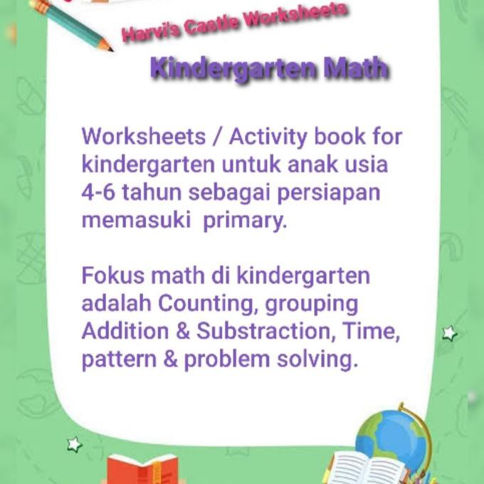 Jual Worksheet Busy Book Buku Edukasi Aktivitas Kindergarten Anak Tk 4-6 Th Terlaris! Indonesia|Shopee Indonesia