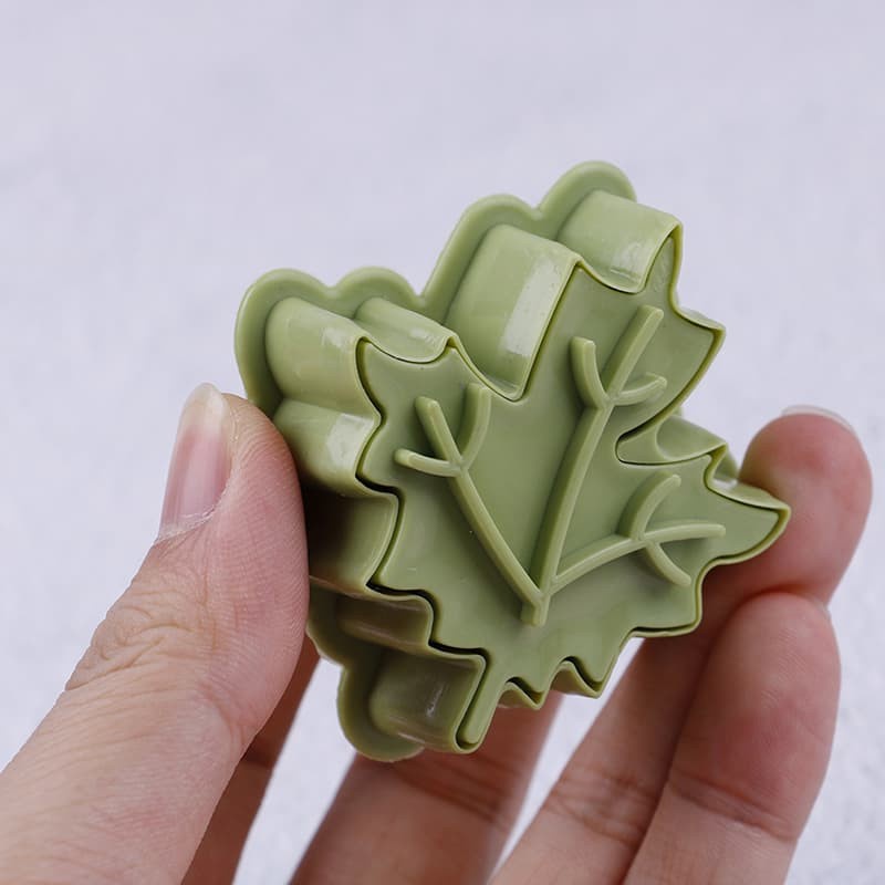 Fondant Plunger Cutter - Cetakan Fondant Leaf Shape (4pcs)