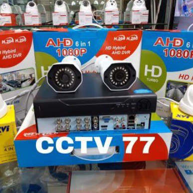 PROMO PAKET KAMERA CCTV 4CH 4 KAMERA CCTV OUTDOOR 2MP FULL HD MURAH BERKUALITAS