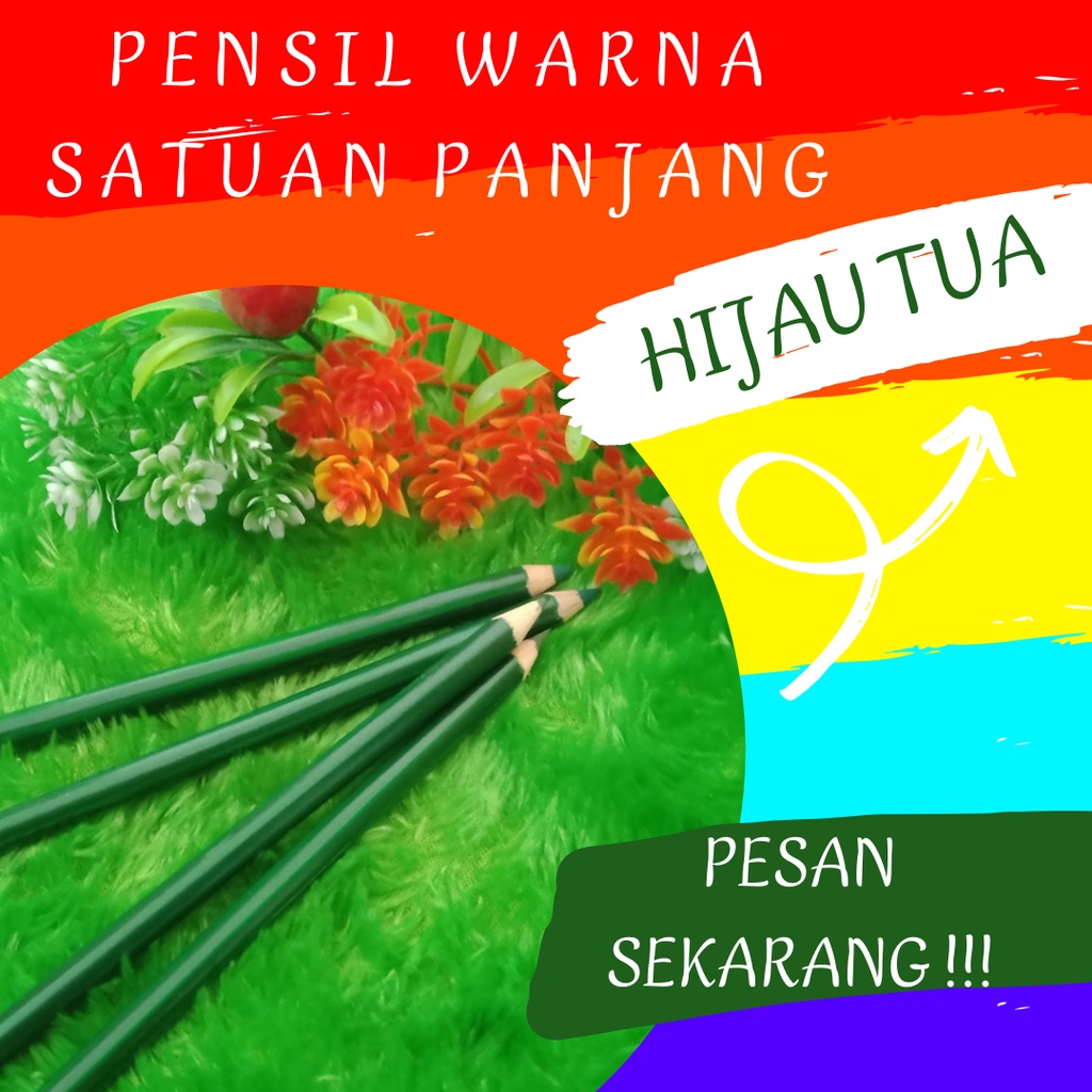 

Pensil Warna Panjang Satuan Hijau Tua Panjang Mewarnai Hadiah Menggambar Pencil Warna Terpisah Rekomendasi Anak - Anak Desain Murah